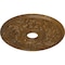 Ekena Millwork Acanthus Twist Medallion (Canopies up to 8 3/8"), 23 5/8"OD x 4 5/8"ID x 1 7/8"P, Smokey Topaz CM23ACSTC - alternate 4